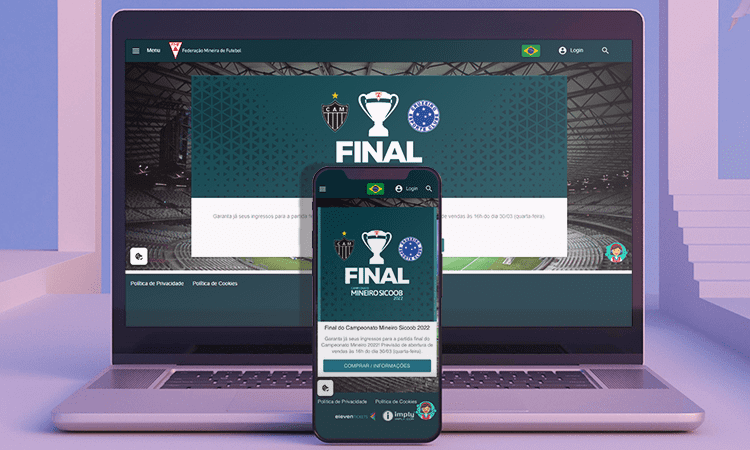 Imply® technology will be present in the final of the Campeonato Mineiro 2022, optimizing ticket sales through the ElevenTickets Imply® platform.