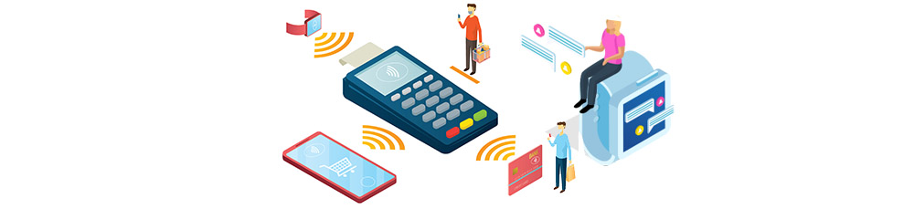 Desenho 3D da Jornada Contactless