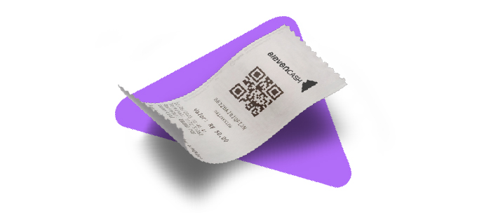 Um modelo de mídia de consumo com QRcode.