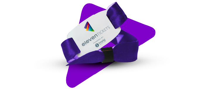 Pulseira de cashless RFID para mídia de consumo.