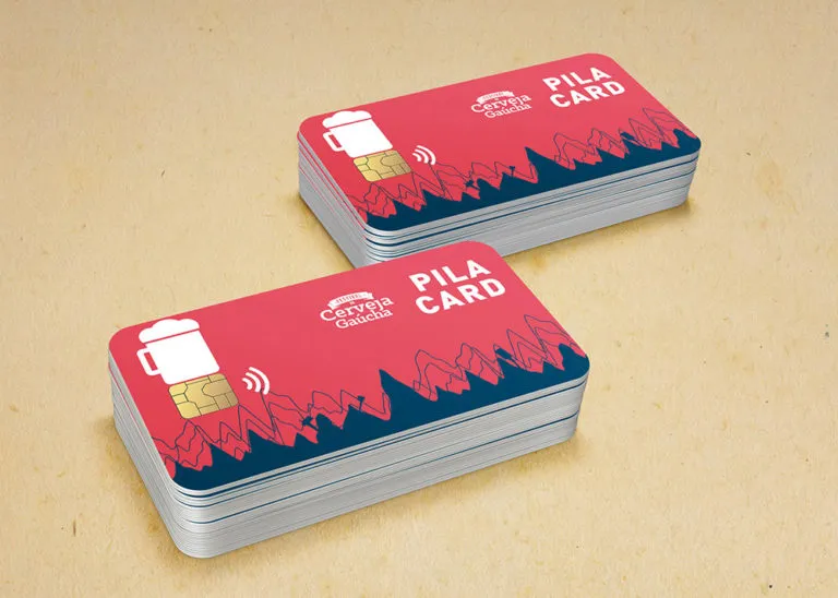 Cartões de fidelidade Pila Card da Cerveja Gaúcha