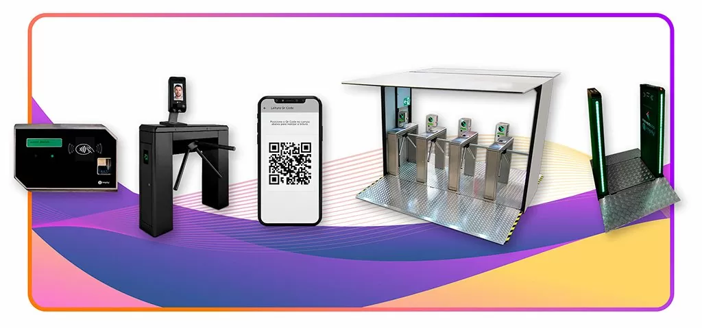 Uma catraca para controle de acessos para pessoas com reconhecimento facial