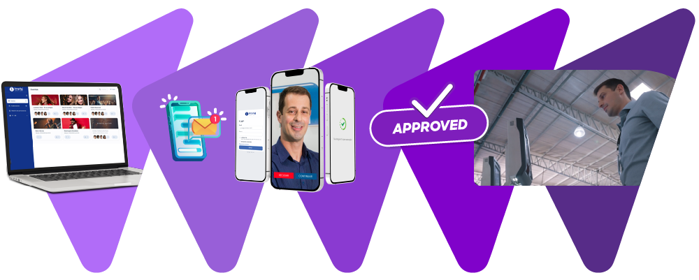 Banner de sistema de controle de acesso credenciamento.