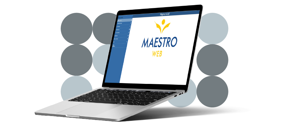 Imagem de um notebook mostrando a tela de um sistema de gestão de atendimento ao público para gerenciamento de senhas.